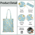 thumbnail image 2 of Sac de Courses Réutilisable Imprimé Marguerite Ensoleillé - Pliable, Lavable et Spacieux, 2 of 6