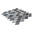 thumbnail image 3 of The Tile Life Cosmos Rhombus Silver Polished Glass Mosaic Wall Tile 12x12 in 1-Piece, 3 of 5