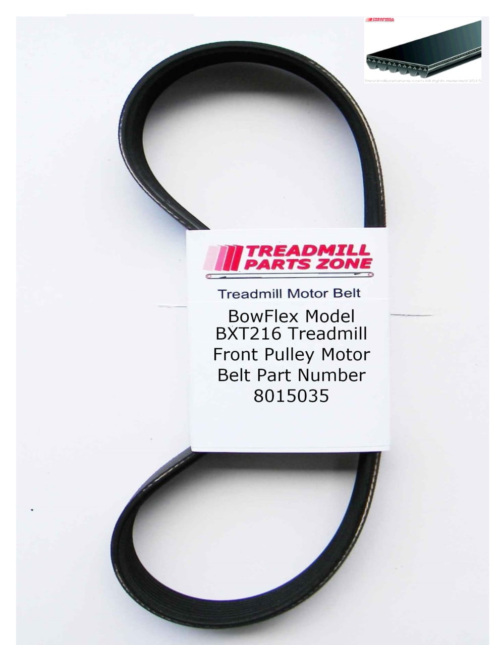 Treadmillpartszone Replacement BowFlex Treadmill Model BXT216 Front Pulley Motor Belt Part