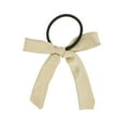 thumbnail image 4 of Unique Bargains 1 Pc Fashion Solid Bow Ribbon Hair Elastic Band Champagne, 4 of 5