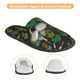 thumbnail image 3 of Balery Pineapples Pantuflas de Casa de Felpa Silenciosas con Diseño Estampado, Zapatillas Cómodas Antideslizantes de Algodón para Interior-Large, 3 of 8