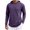 Purple, variant on Turilly Hoodies Mens Solid Color Zip Up Hooded Top Soft Casual Fast Drying Long Sleeve Shirt