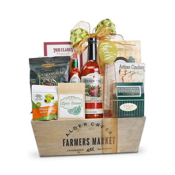 Alder Creek Gift Baskets Bloody Mary Crate (7 Items Per Gift)