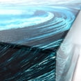 thumbnail image 5 of "Sapphire Sea" Reverse Printed Beveled Art Glass Lamp Table with Black Plinth Base, 5 of 6
