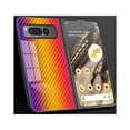 thumbnail image 5 of SaniMore Cover Compatible with Google Pixel Fold 7.6" 2023, Rugged Carbon Fiber Glass Backplane Shockproof TPU Bumper Luxury Eye-catching Anti-drop Heavy Duty Protective Cover, Gold, 5 of 7