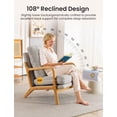 thumbnail image 3 of Mid Century Modern Accent Chairs for Living Room, 23” Wide Comfy Chair for Bedroom, Small Cozy Sherpa Reading Chairs for Adults, 108° Lounge Arm Chair Indoor with Detachable Cover, 5.5" Foam Cushion, 3 of 8