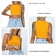 thumbnail image 3 of Top corto con cuello redondo, versátil, sin mangas, transpirable, con espalda cruzada, para mujeres y niñas, 3 of 8