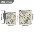 thumbnail image 6 of Yayeee Throw Blanket for Couch Soft Warm 60" x 80" Sofa Chair Bed Decoration, Beige Birds, 6 of 7