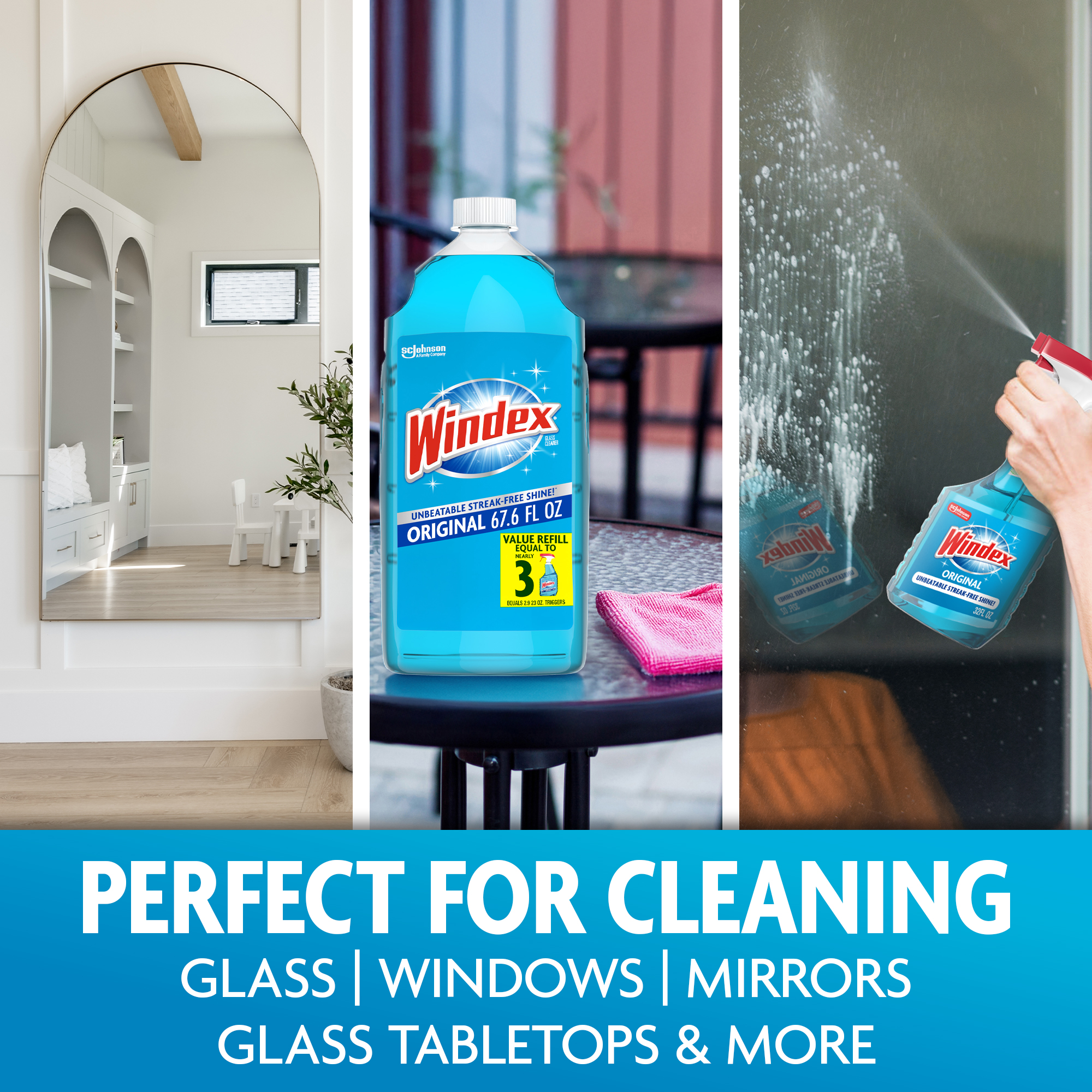 Windex Original Glass Cleaner Refill, 67.6 fl oz photo 4