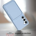 thumbnail image 6 of Case for Samsung Galaxy S23 Plus with Hidden Makeup Mirror Card Slot Design Cover, Hybrid PC+TPU Shockproof Non-Slip Lens Protection Wallet Case for Samsung Galaxy S23 Plus, Blue, 6 of 6