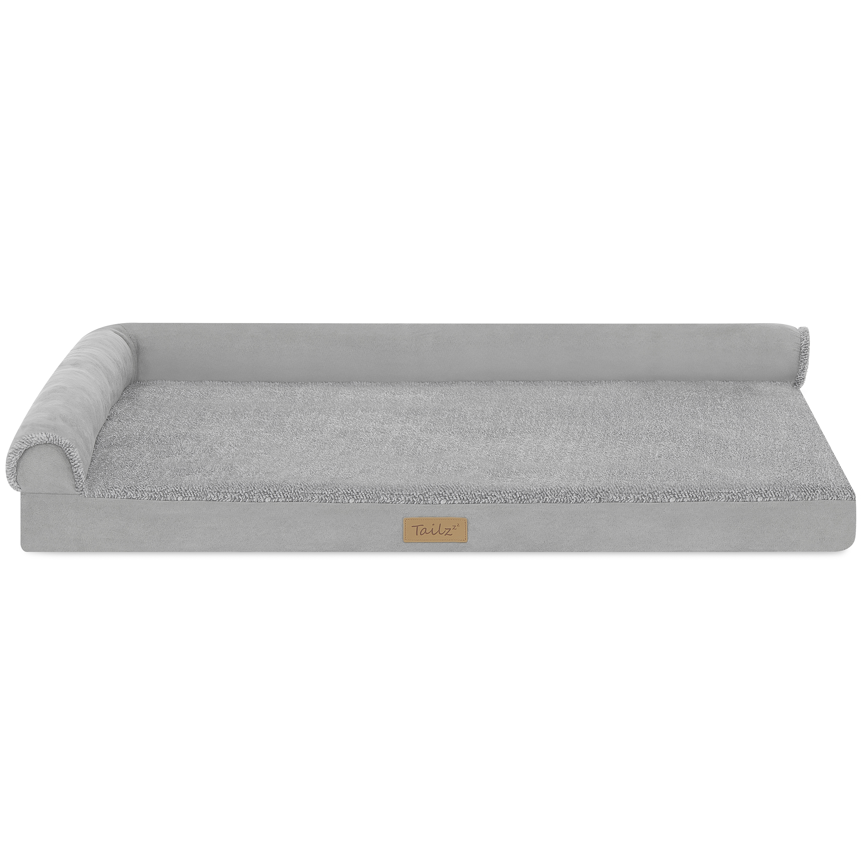 TailZzz Cozy Pet Mattress | Large to Extra Large L-shaped Dog Mattress | Anti-Slip Pet Mattress Bed