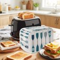thumbnail image 2 of Toaster Cover 4 Slice, Dustproof Bakeware Oven Protector with Top Hook, Waterproof Small Kitchen Appliance Toasters Dust Cover, 12"x11"x8", 2 of 5