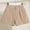 Khaki, variant on Girls Casual Button High Waist Corduroy Shorts Toddler Cuffed Hem Solid Shorts Trousers with Pockets for 4-14 Years