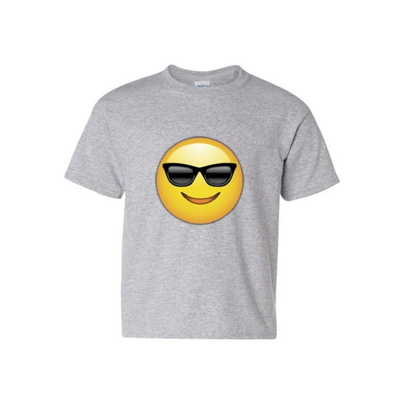 Big Boys T-Shirts and Tank Tops - Emoji with Sunglasses