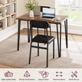 thumbnail image 2 of Yeshouse Juego de 4 sillas y mesa de cocina, mueble de comedor moderno que ahorra espacio con 4 sillas tapizadas, para desayunador, apartamento, color gris., 2 of 8