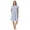 Bright White Paisley, variant on Aria Women’s and Women’s Plus Short Sleeve Split Neck Henley Nightgown 40”, Sizes XS to 5X