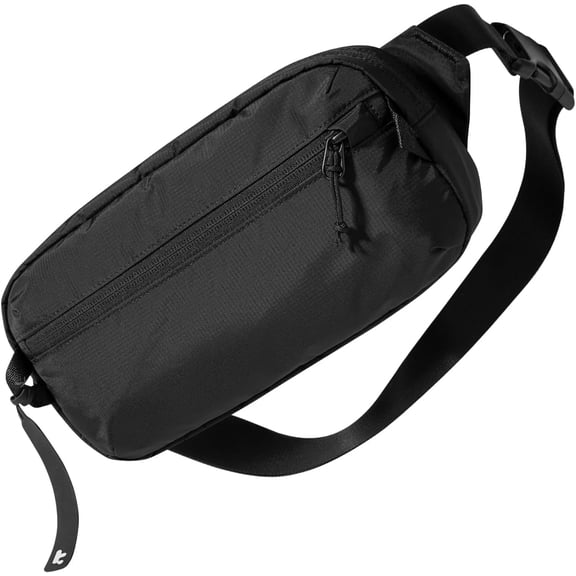 tomtoc 1.5L Sling Bag with RFID Blocking, Crossbody Bag Minimalist Chest Shoulder Pack for Men and Women, Water-resistant Lightweight Casual Waist Fanny Pack for Travel, Daily Use