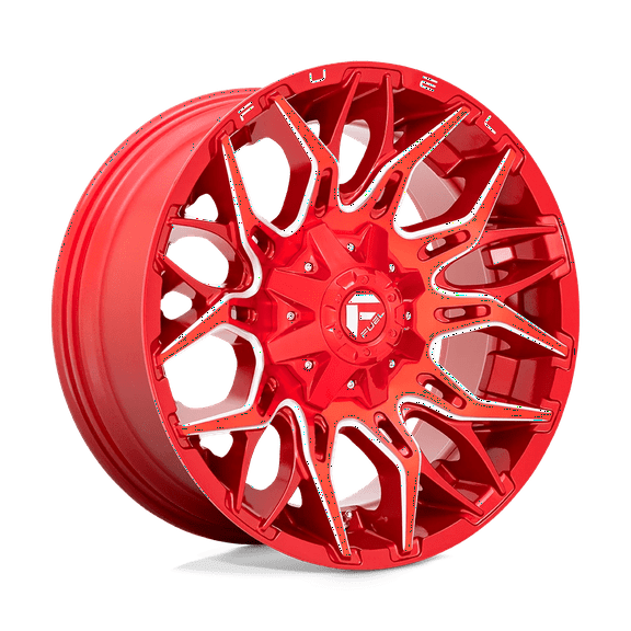 Fuel D771 Twitch 22X12 6X135/6X139.7 -44Et 125.1Cb Candy Red Milled Wheel