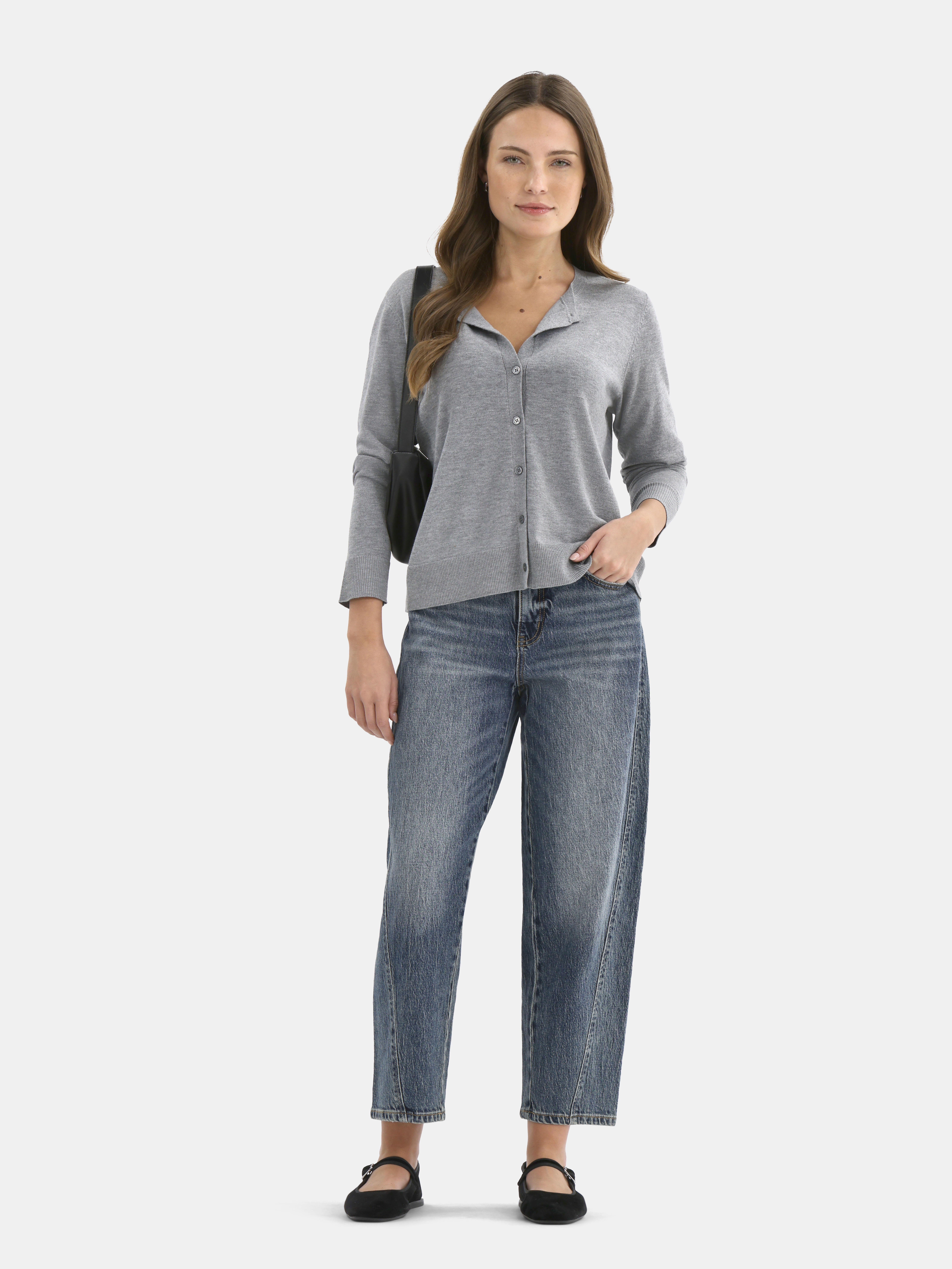 Time and Tru Women’s Fine Gauge Cardigan Sweater, Lightweight, Size XS-XXXL