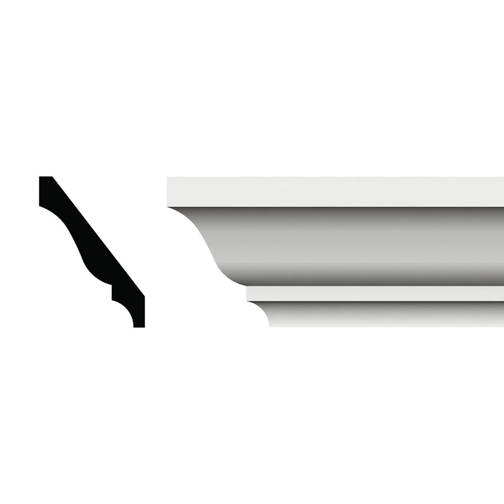 LWM49 3"H x 2"P x 3 5/8"F x 96"L Crown Moulding, FingerJoint Pine