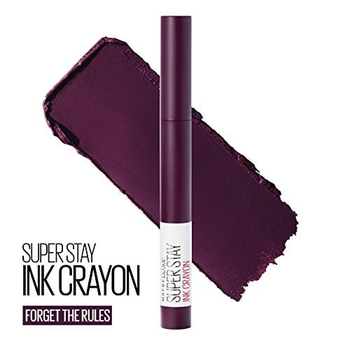 Barra de labios Maybelline New York SuperStay Ink Crayon mate con afilador incorporado 0.113ml