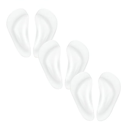 TELOLY Correct Position Arch Support Shoe Insoles for Flat Feet,Clear Gel Arch Inserts for Plantar Fasciitis,Adhesive Arch Pad for Relieve Pressure and Feet Pain Arch Support Inserts Women