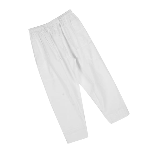 Muslim Clothes,Men Muslim Pants Polyester Cotton LooseStyle with Waist Elastic Band Afghan Trousers Clothes