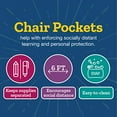 thumbnail image 2 of Really Good Stuff Rangement Plus Poches Profondes pour Chaise &ndash;6 Pack &ndash; Noir, 2 of 8