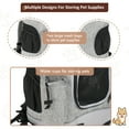 thumbnail image 4 of Medium Washable Pet Travel Backpack Carrier for Dogs/Cats, Breathable Mesh & Removable Sherpa Bed - Outdoor Carrier for Travel, 4 of 8