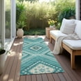 thumbnail image 6 of Addison Rugs Chantille Indoor/Outdoor Transitional Geometric, Abstract Teal Washable Runner Rug, 2'3" x 7'6", 6 of 6