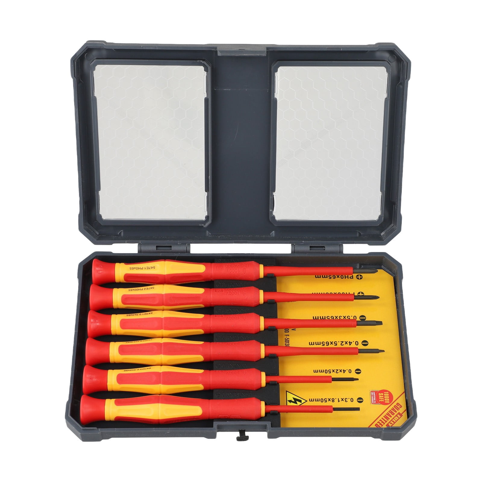 yaaqii 6PCS 1000V Insulated Screwdriver Set Magnetic Tip Electrician repair tool