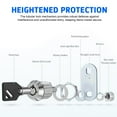 thumbnail image 3 of Raindrops Tool Box Lock Furniture Lock Compartment Storage Lock Drawer Lock Safety Lock Tubular Safe Lock With Keys, 3 of 8