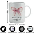 thumbnail image 6 of Christian Bible Verse Gifts - Coquette Pink Bows Ceramic Mug Coffee Cup 11oz,Coquette Pink Bows Gifts Mug,Pink Bows Gifts for Women,Christian Gifts For Women,Bible Verse Gifts, 6 of 6
