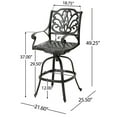 thumbnail image 5 of Light Aluminium - Swivel Seat - Outdoor Gathering - Added Seating, 5 of 7