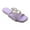 LILAC, variant on GJPBGK Women's Rhinestone Slide Sandals Sparkly Flat Open Toe Sandals for Daily Wear, Wedding, Party, Travel & Vacation Comfortable Summer Slip-On Shoes