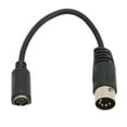 thumbnail image 2 of DIN 5 Pin To Mini DIN 6 Pin Cable, 5.9in Keyboard Mouse Converter Cable Flexible Male To Female  For Game Console, 2 of 8