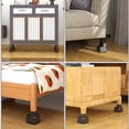 thumbnail image 3 of Bewildely Cama transformadora de 4 paquetes por lote con elevadores de muebles confiables y duraderos que ofrecen altura adicional Decoración del hogar Marrón, 3 of 6