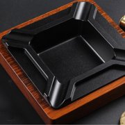 Large Wooden Desktop Tray with 4 Rest Slots, Heavy Duty Decorative Tabletop Organizer for Home Office Lounge