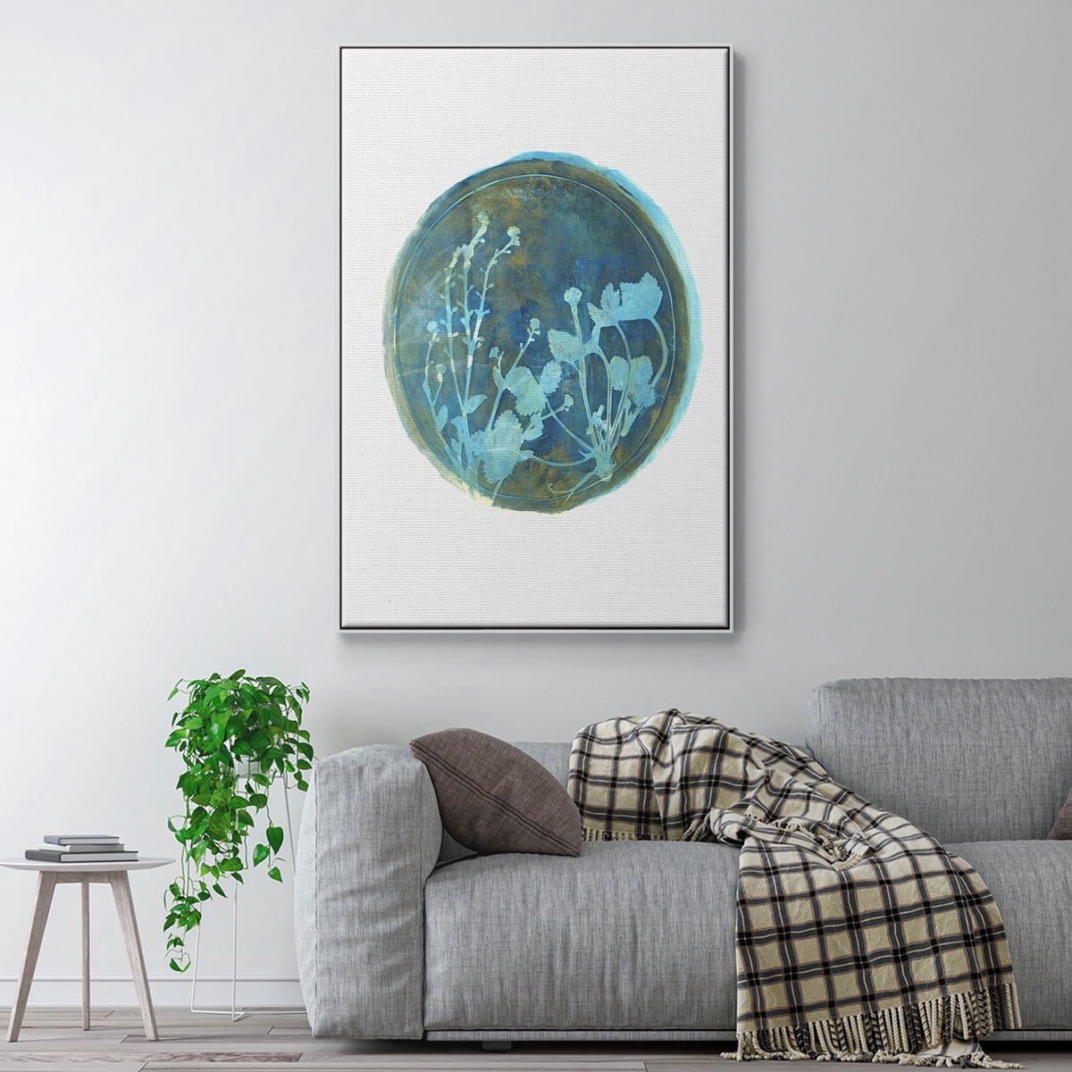 Strawberries and Forg I Framed Premium Gallery Wrapped Canvas - Ready to Hang - 27 x 41 - White Floating Frame