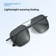 thumbnail image 2 of Gafas de sol ultraligeras de aluminio y titanio polarizadas, de talla grande, estilo aviador de doble haz a la moda para hombres, 2 of 6