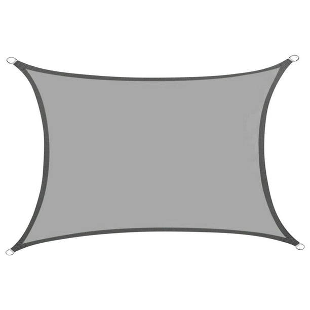 Tela triangular para protección solar | Lona impermeable anti-UV para jardín, patio, patio trasero y piscina | Toldo para sombra exterior | Instalación fácil | 1 unidad