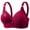 Wine-1, variant on Ohufall Wirefree Bras for Women ,Plus Size Adjustable Shoulder Straps Lace Bra Wirefreee Extra-Elastic Bra Active Yoga Sports Bras 36D-50D, Summer