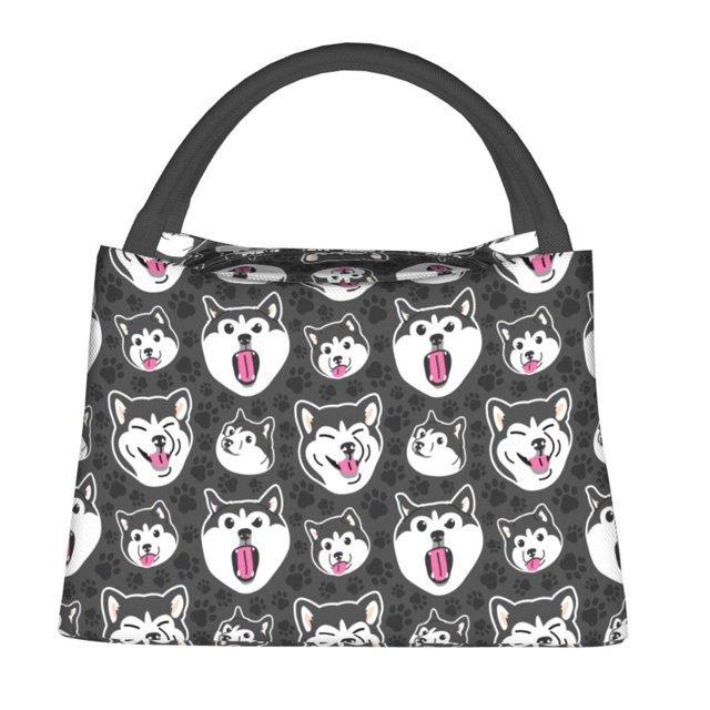 Disketp HUSKY Face Bolsa Térmica Estampada, Bolsa Térmica Aislante para Almuerzo, Playa y Campamento