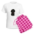 thumbnail image 5 of CafePress - Black Poodle Puppy - Women's Short Sleeve Print T-Shirt and Pants Light Cotton Pajama Set, 5 of 7