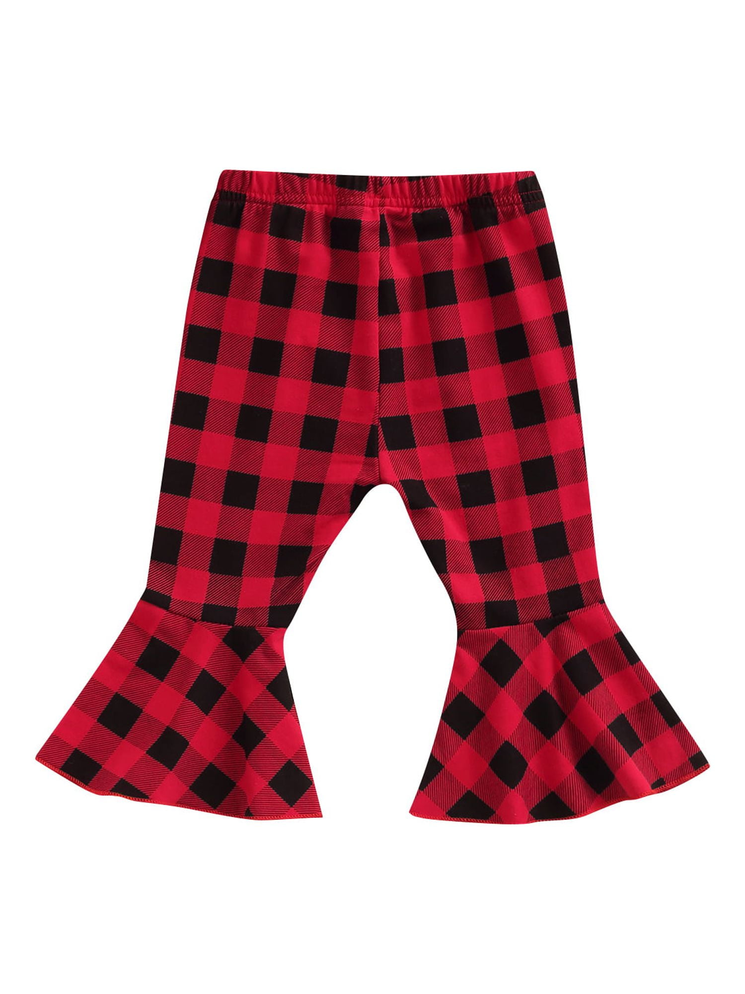 AmShibel Newborn Infant Baby Boy Girl Christmas Pants Red Black Plaid
