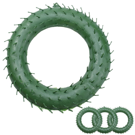 HOOWIFFY 4pcs Wreath Frames Plastic Green Craft Supplies for Birthdays