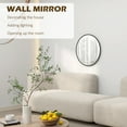 thumbnail image 4 of HOMCOM 24" Bathroom Mirror for Wall, Round Mirror for Living Room Bedroom, 4 of 10