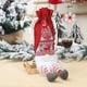 thumbnail image 3 of Inteprter Funda de botella de vino con cordón, manga de encaje roja para hombre mayor sin rostro de Navidad con pierna colgante, de comedor, bolsa de Kits de decoración para fiestas Rojo Inteprter HA068784-02, 3 of 6