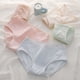 thumbnail image 4 of Ropa interior de mujer, ropa interior japonesa de algodón para mujer, color sólido, sencilla, cómoda, con cintura y entrepierna de algodón para niñas, 4 of 6