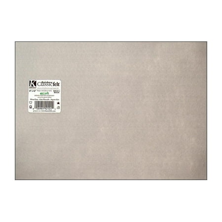 Kunin Polyester 9" x 12" Rainbow Classic Silver & Gray Felt, 24 Piece